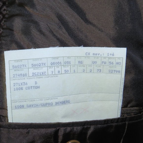 Romeo Gigli Geometric Foulard Brown Velvet Vintage Three Button Blazer 40R - Picture 10 of 11